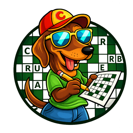 Logo Crucierba gioco cruciverba online con bassotto cartoon